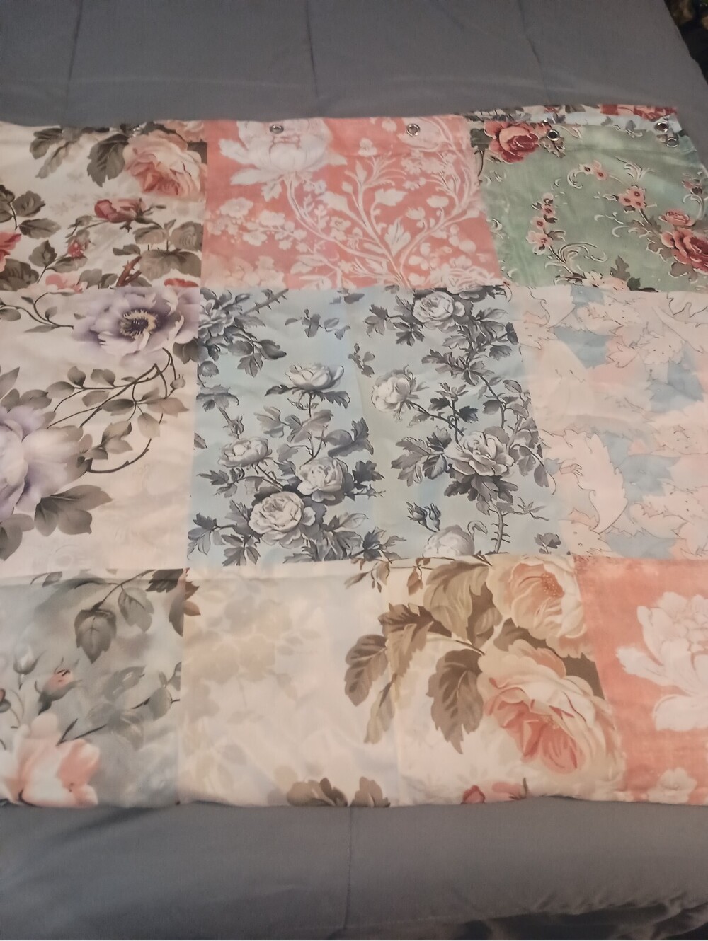 Shower curtain  decorative hooks new just took it out of the box for pictures
